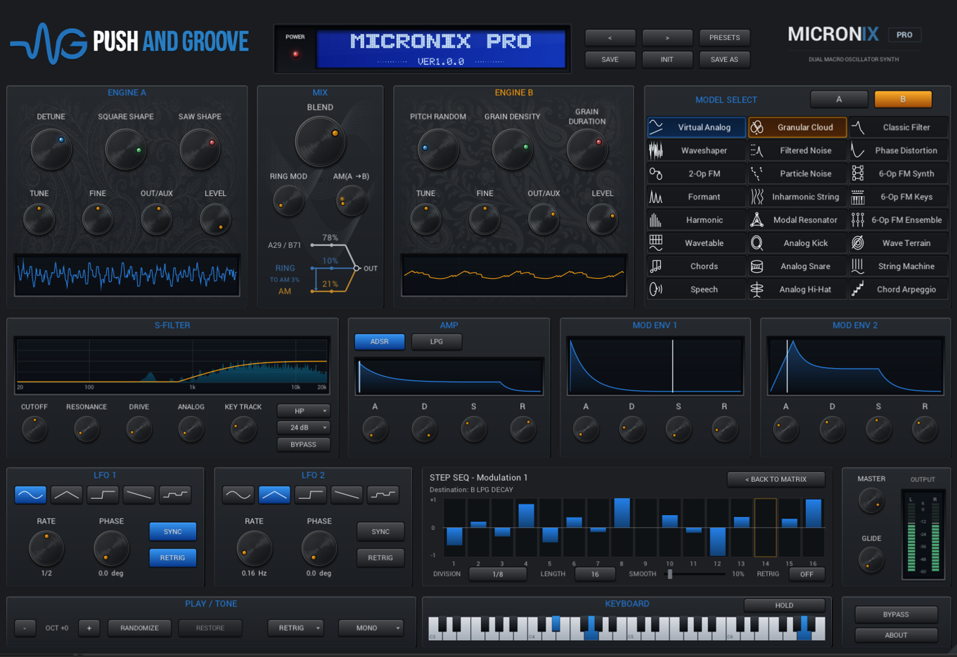 MICRONIX PRO plugin interface