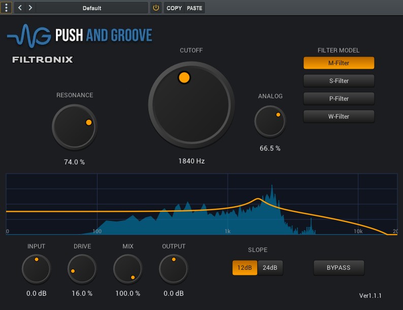 FILTRONIX circuit-modeled filter plugin interface