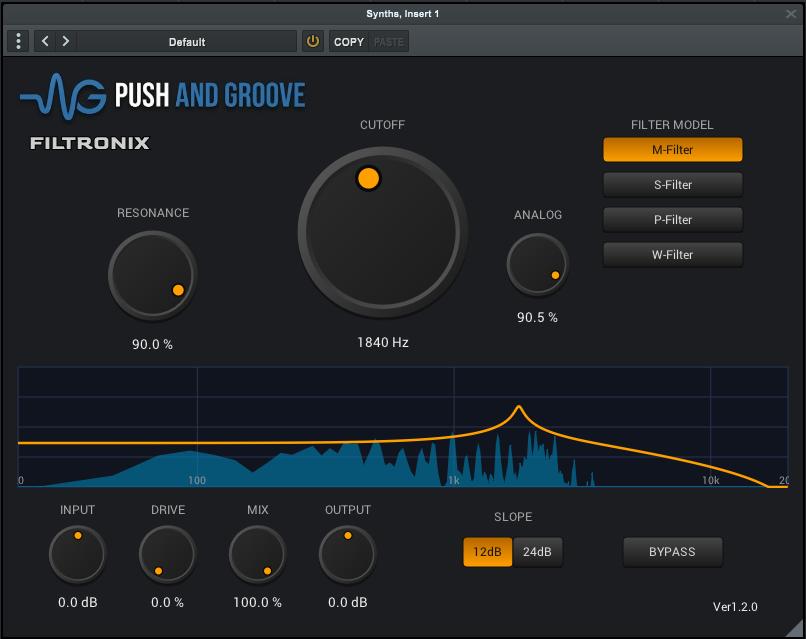 FILTRONIX Free 1.2.0 interface